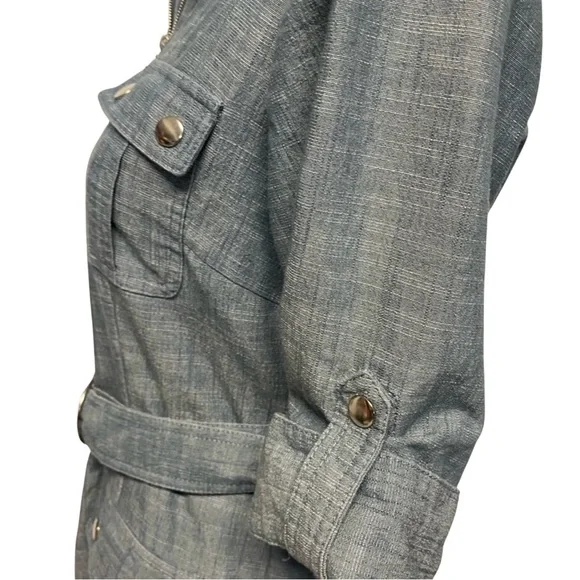 NWT Sharagano | Belted Denim Dress | Sz 6 - Picture 5 of 6